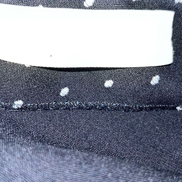 THAKOON ADDITION Navy and Grey Polka Dot Cut Out Back Top-2/Small NWT - Picture 8 of 11